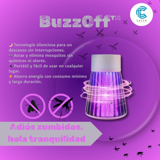 BuzzOff™-Mini Mata mosquitos de enchufe