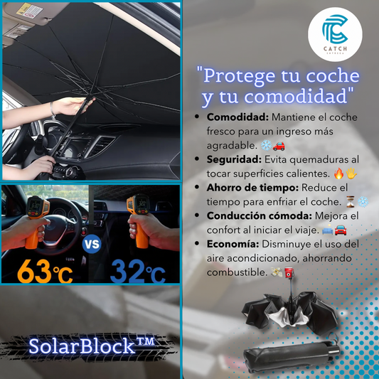 SolarBlock™-PARASOL PLEGABLE PARA AUTO