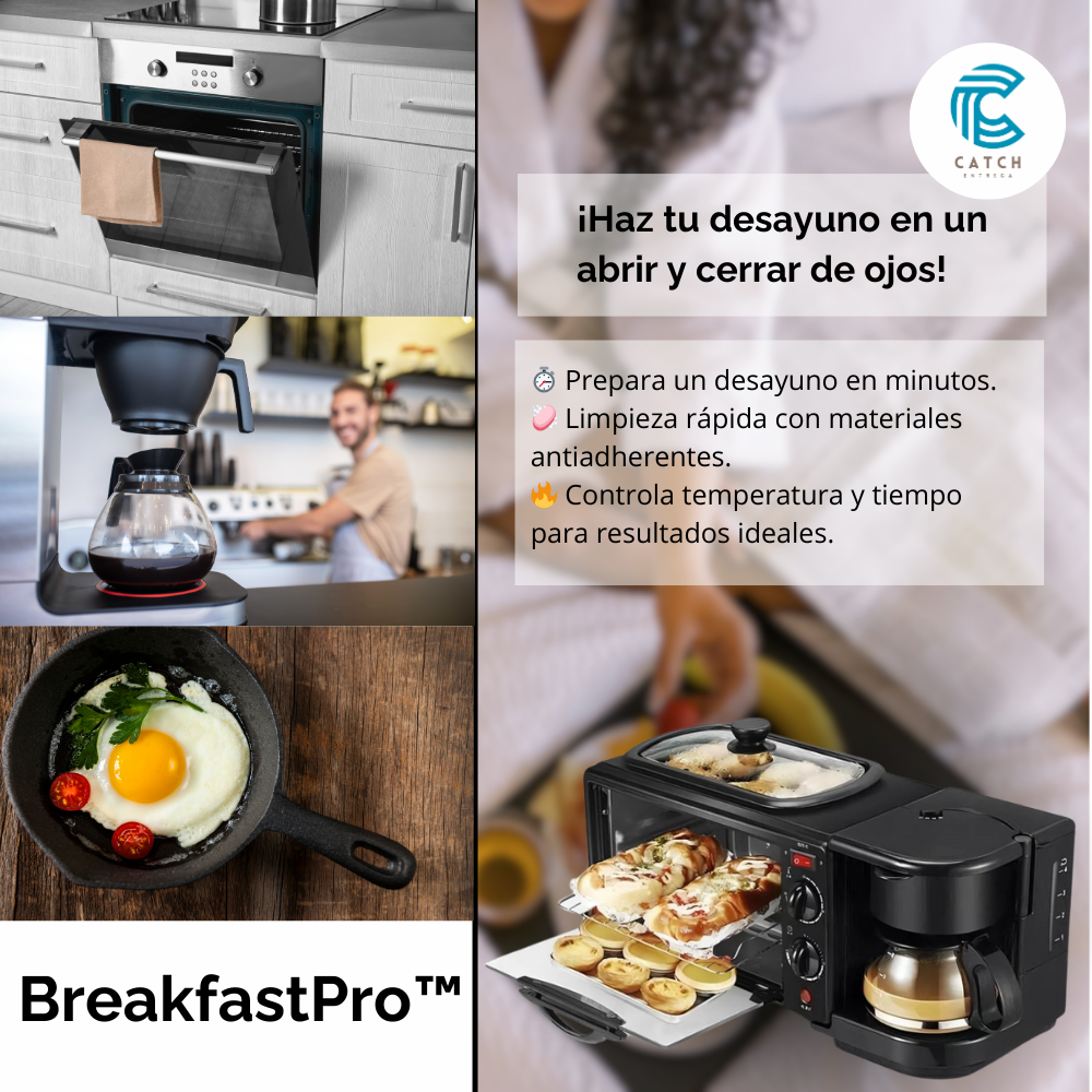 BreakfastPro™-Maquina de Desayuno 3 en 1  Multifuncional